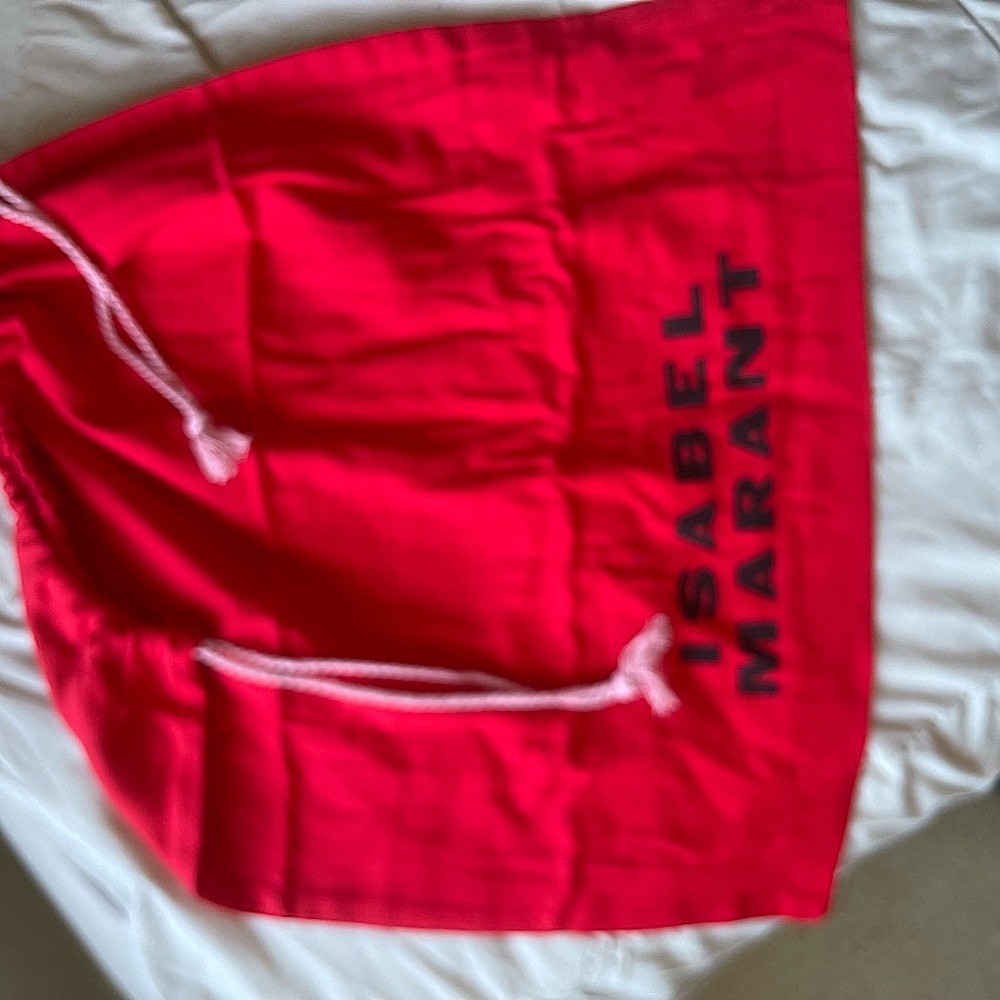 1 Isabel Marant Bright Red Drawstring Bag